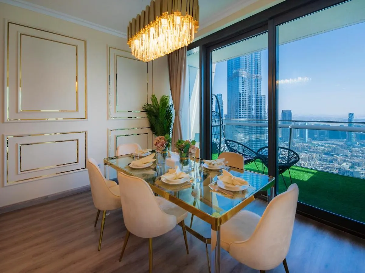 شقة First Class 3Br With Full Burj Khalifa And Fountain View دبي الإمارات العربية المتحدة
