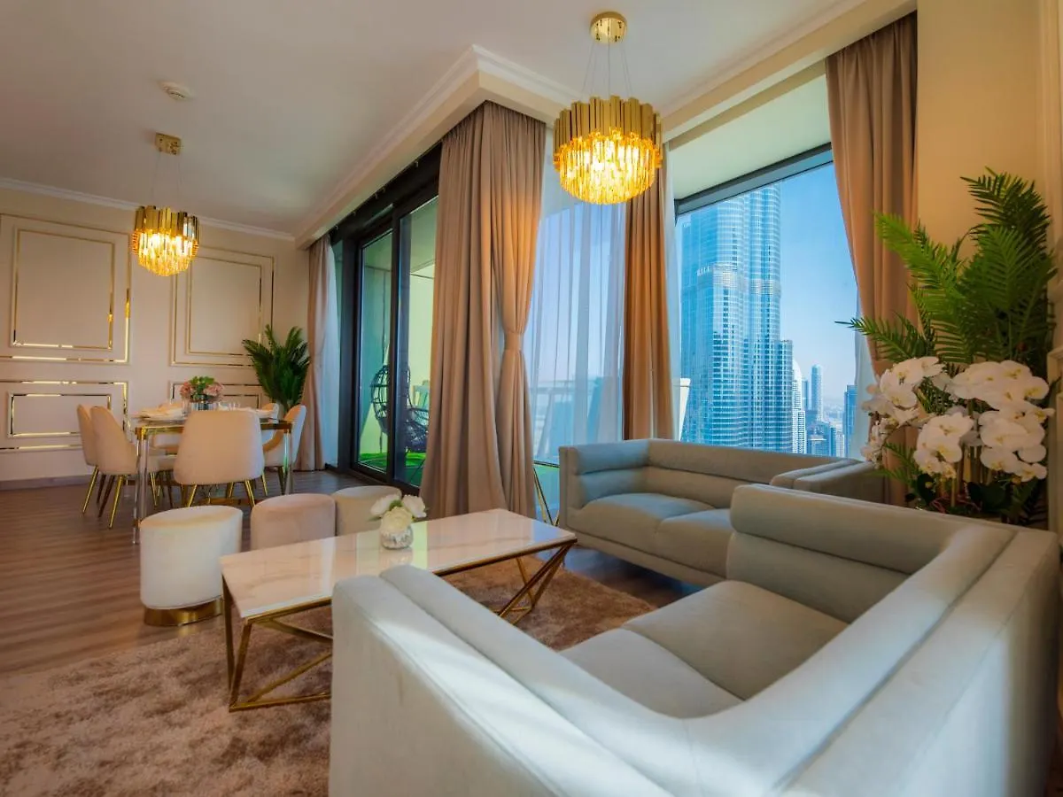 First Class 3Br With Full Burj Khalifa And Fountain View دبي شقة